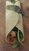 Chilli prawn wrap