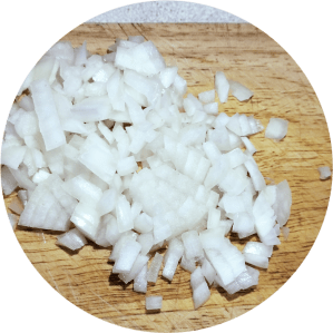 Onion chopped.